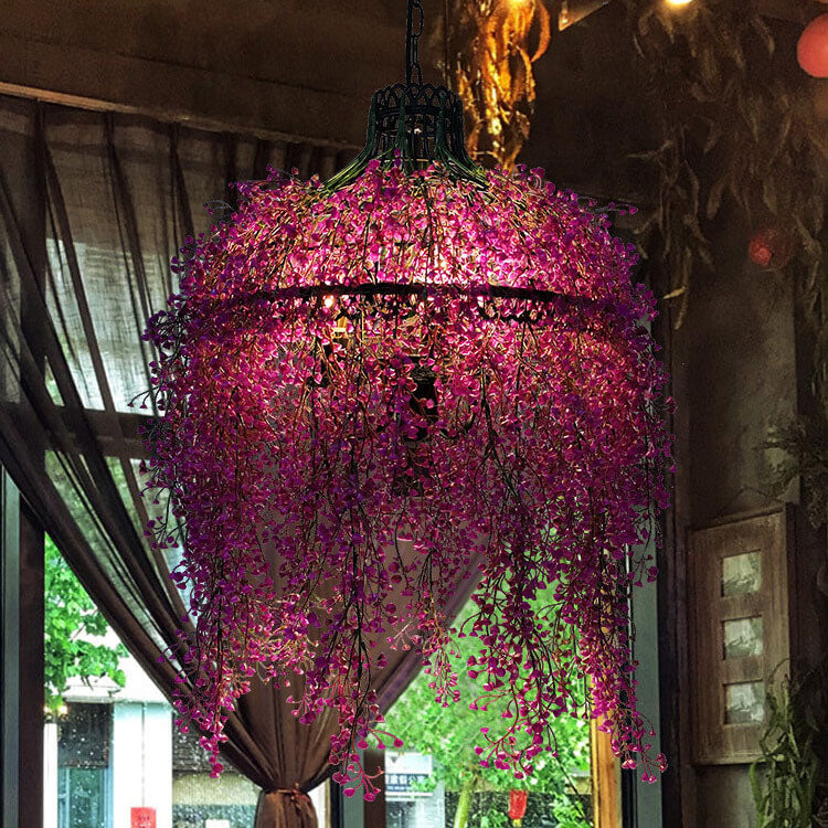 LushAura | Elegant 3-Light Nature-Inspired Chandelier