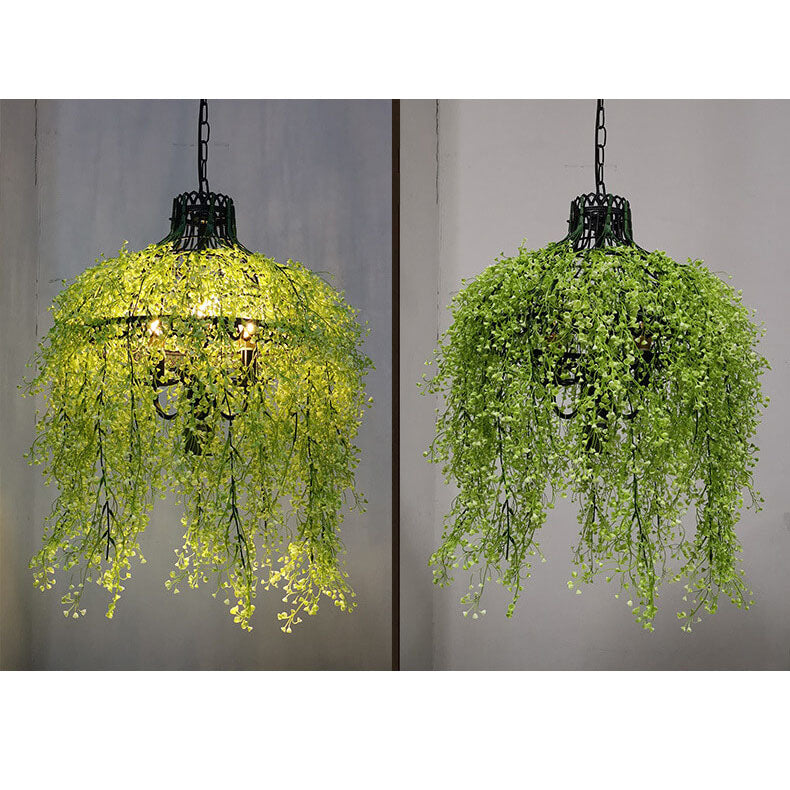 LushAura | Elegant 3-Light Nature-Inspired Chandelier