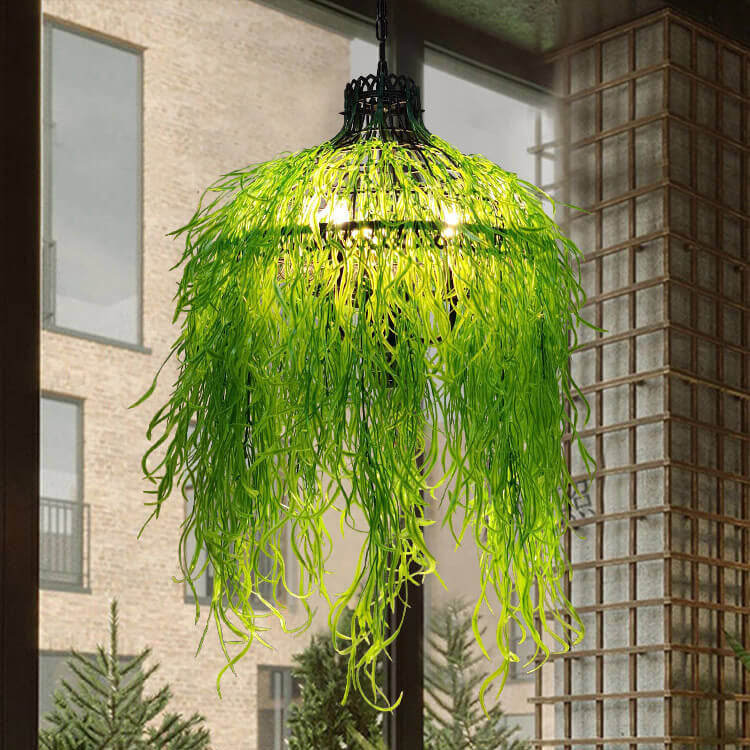 LushAura | Elegant 3-Light Nature-Inspired Chandelier