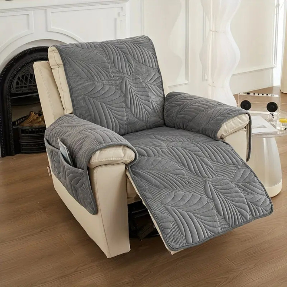 Leafy Comfort Recliner Protector – Universal Fit & Non-Slip