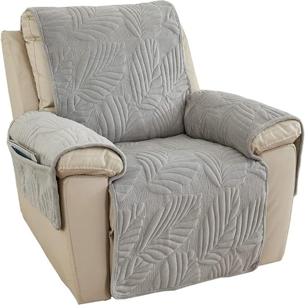 Leafy Comfort Recliner Protector – Universal Fit & Non-Slip