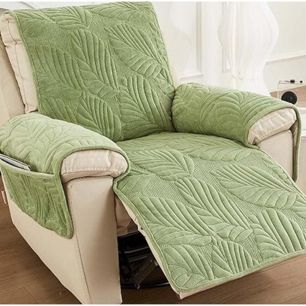 Leafy Comfort Recliner Protector – Universal Fit & Non-Slip