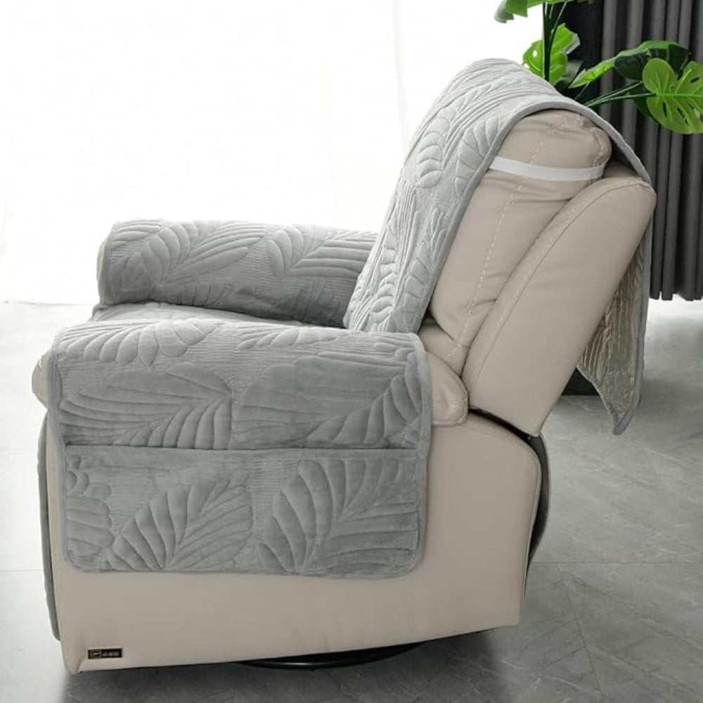 Leafy Comfort Recliner Protector – Universal Fit & Non-Slip