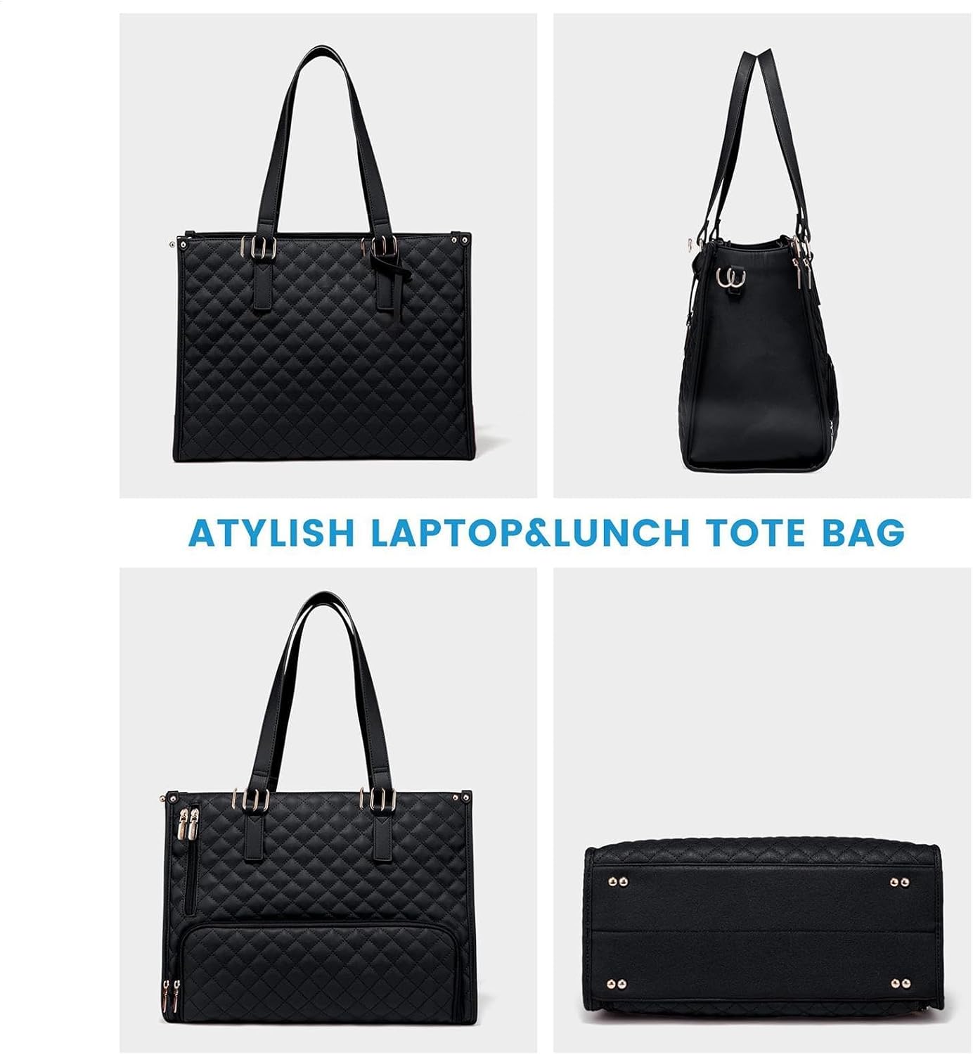 Stylish 2-in-1 Lunch and Laptop Carrier with Smart Storage