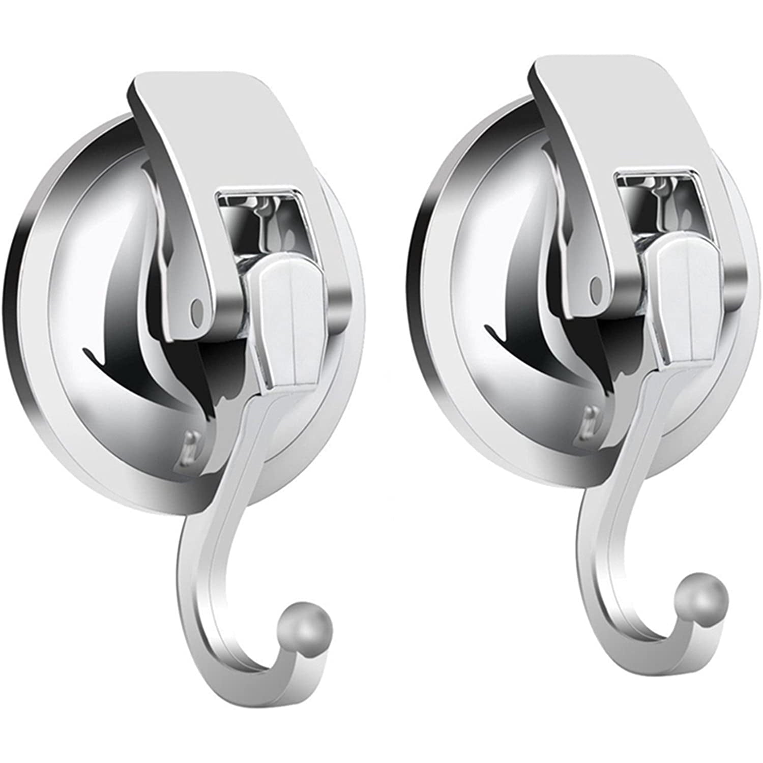 Reliable Storage Hooks | 2-Pack Heavy-Duty Suction Cup Holders