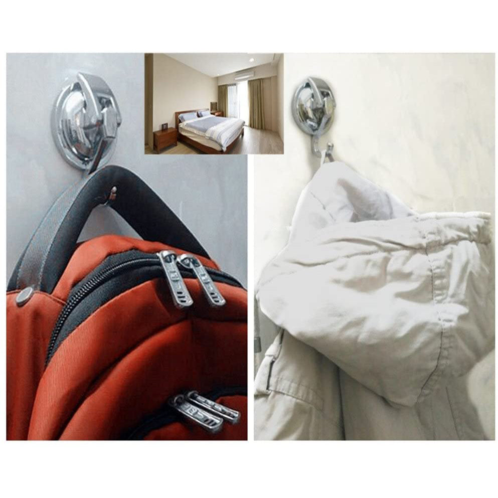 Reliable Storage Hooks | 2-Pack Heavy-Duty Suction Cup Holders