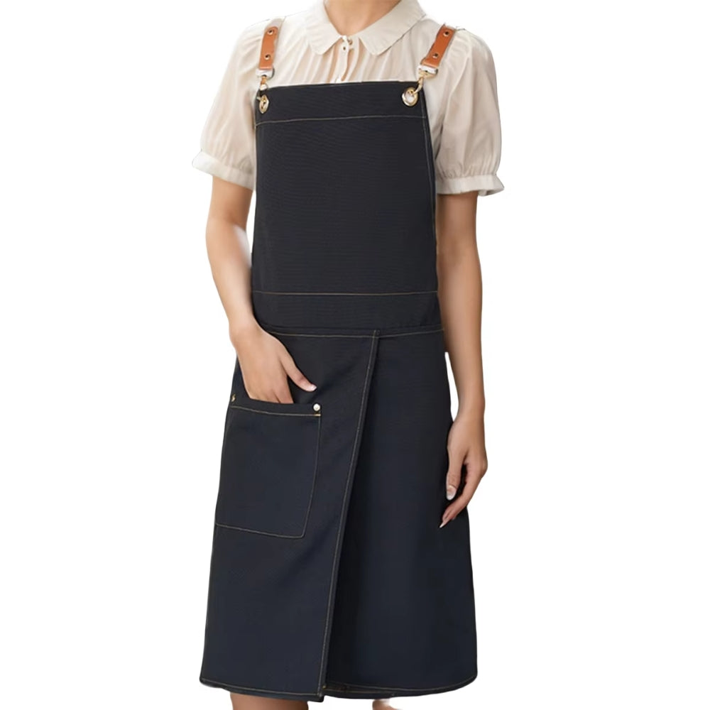 Practical Split Skirt Apron with Pockets for All Occasions