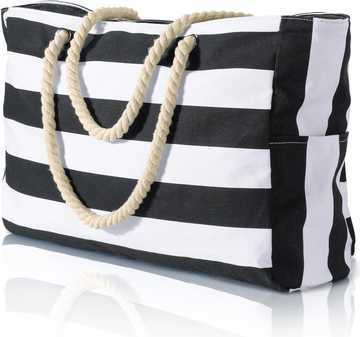 All-Purpose Water-Resistant Tote with Secure Zippered Pocket