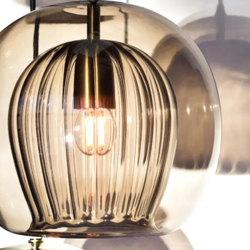 Versatile Glass Hanging Light Fixture - Adjustable Design