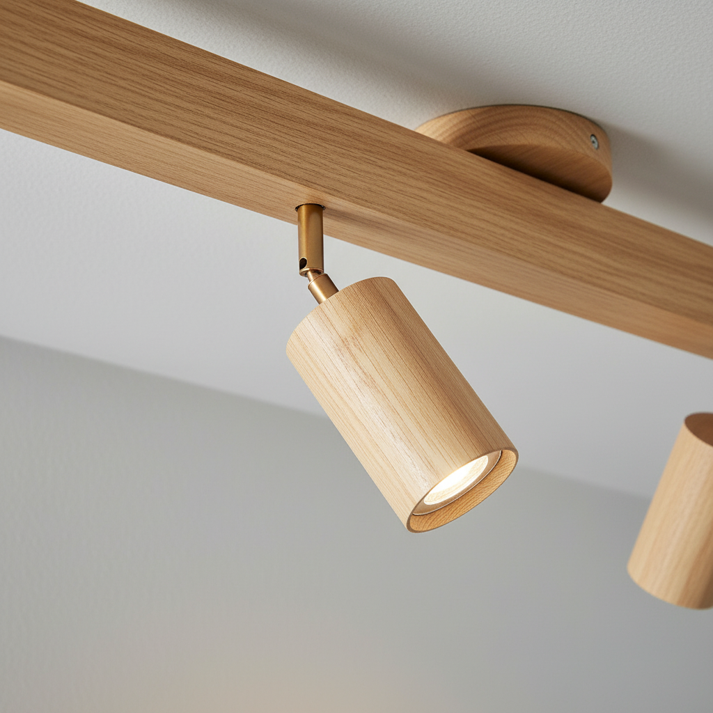 Wooden Adjustable Spotlight