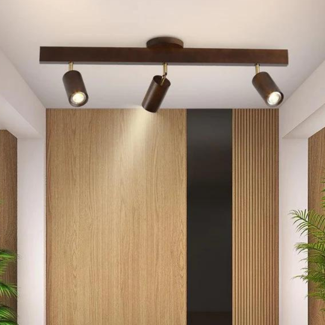 Wooden Adjustable Spotlight