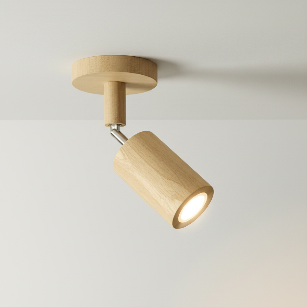 Wooden Adjustable Spotlight