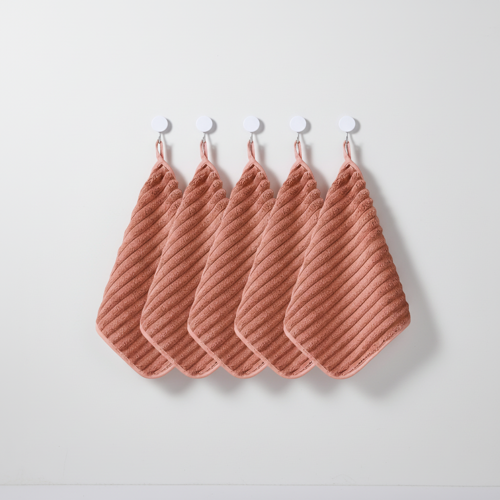 Striped Towel Set with Vintage Design