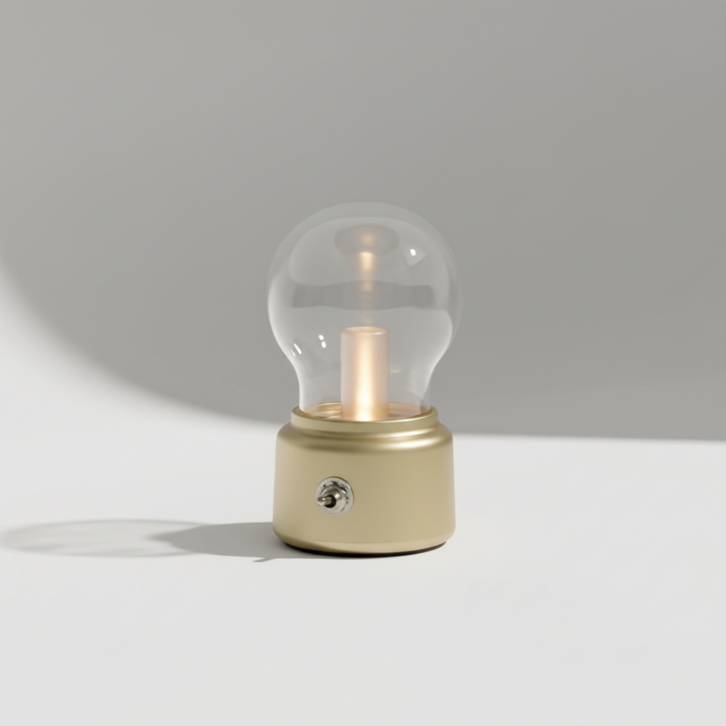 Retro Style Glass Table Lamp