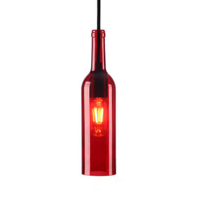 ChromaGlow | Vibrant Glass Industrial Hanging Light Fixture