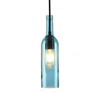 ChromaGlow | Vibrant Glass Industrial Hanging Light Fixture