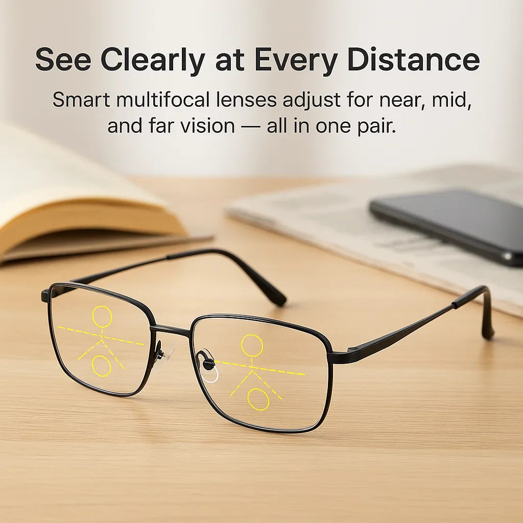 ClearView VisionPro | Multifocal Glasses with Anti-Glare & Blue Light Protection