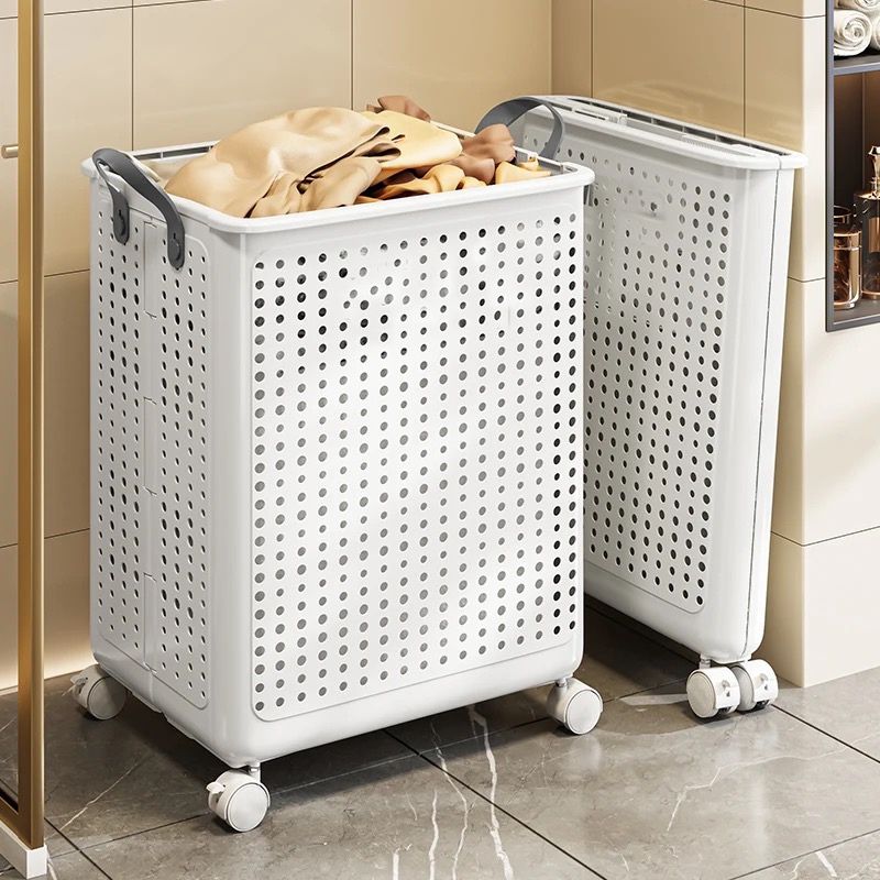 Mobile Eco-Friendly Laundry Cart for Effortless Transport