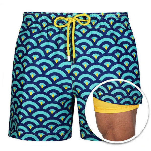 Comfort-Driven Swim Shorts with Breathable Lining