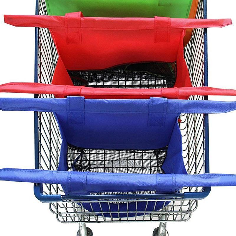 Spacious Cart-Compatible Grocery Tote for Effortless Shopping