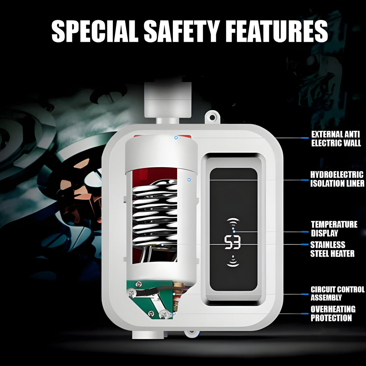 Compact Instant Hot Water Heater | 3500W Electric Model