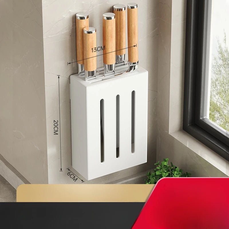 Adhesive Knife Rack for Streamlined Kitchen Storage