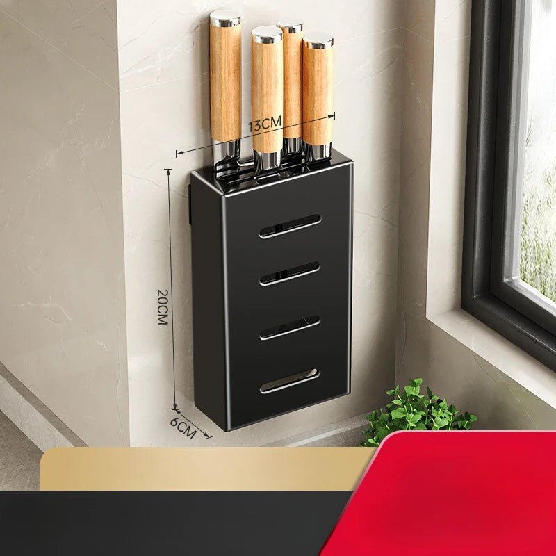 Adhesive Knife Rack for Streamlined Kitchen Storage