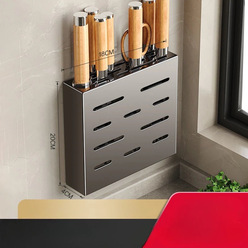 Adhesive Knife Rack for Streamlined Kitchen Storage