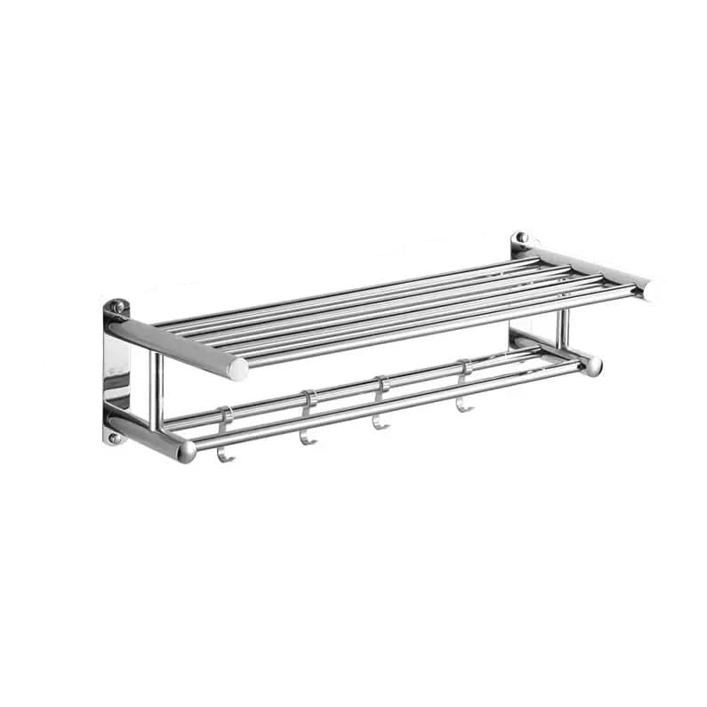 Sleek Wall-Mounted Towel Organizer – Efficient Bathroom Storage