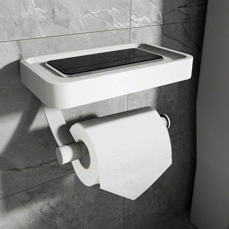 Space-Efficient Wall-Mounted Toilet Paper Organizer