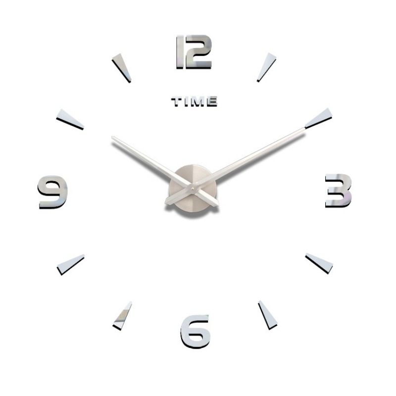 Contemporary Silent Wall Clock - Battery Powered Decor