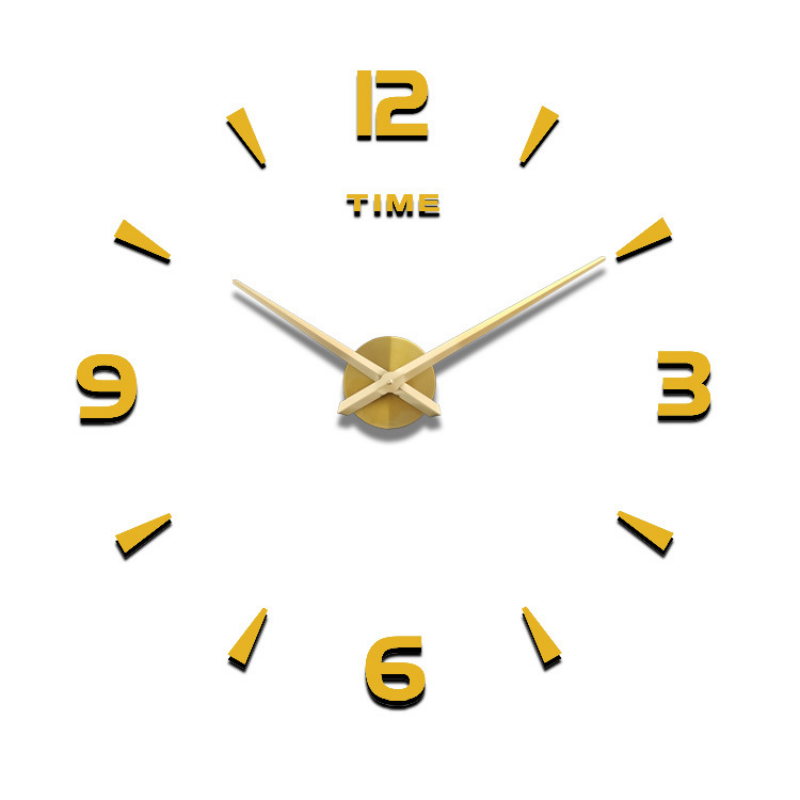 Contemporary Silent Wall Clock - Battery Powered Decor