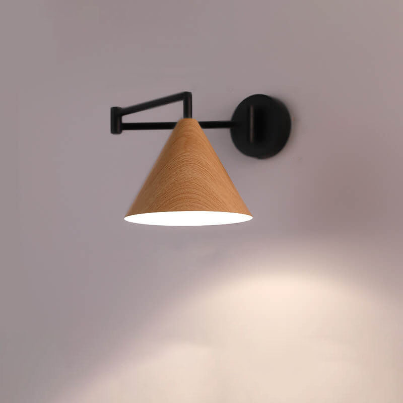 Versatile Wall Light Fixture with Adjustable Swing Arm