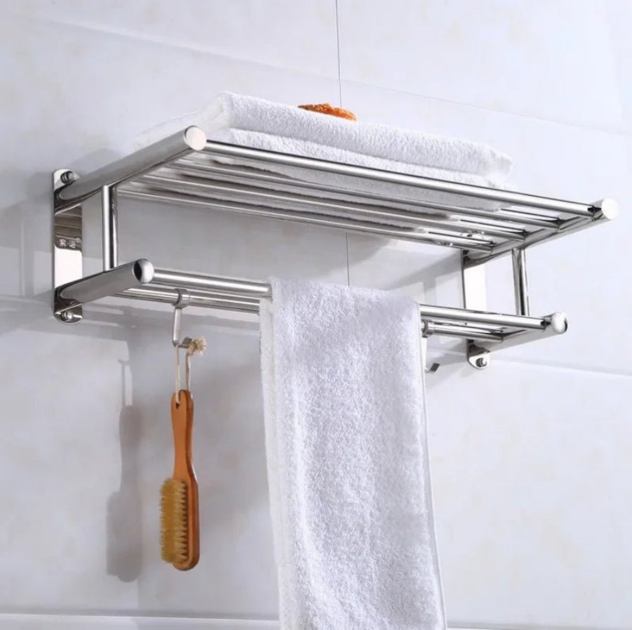 Sleek Silver Floating Shelf for Stylish Storage