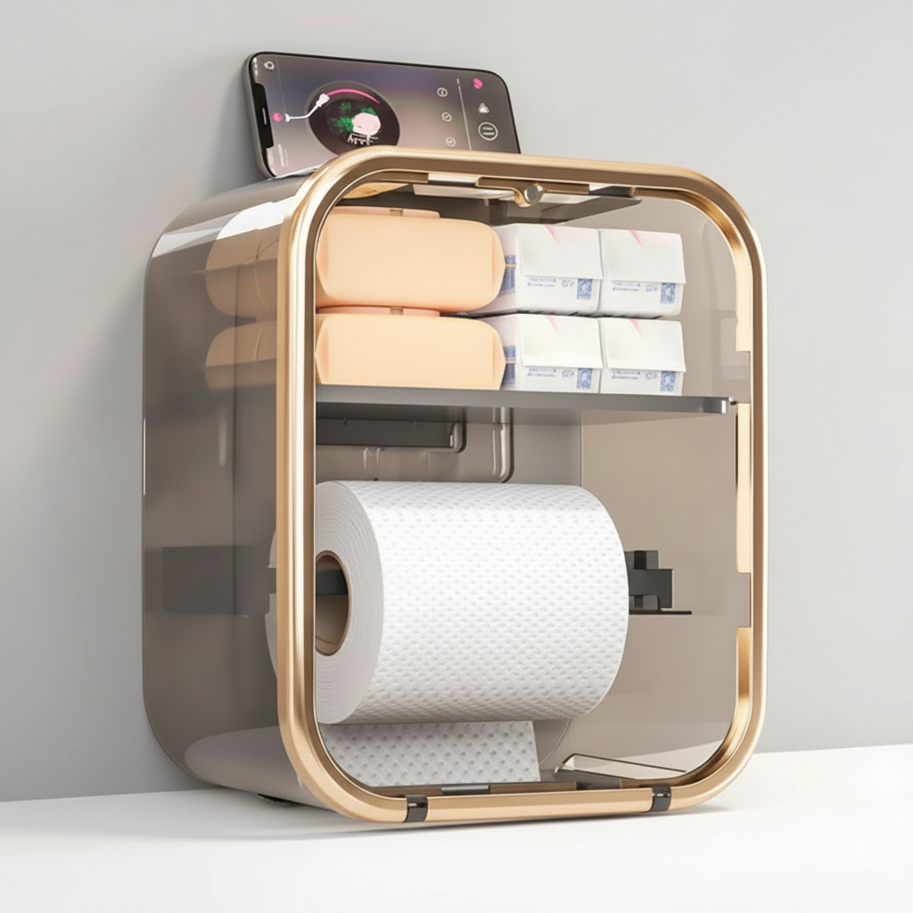 ABS Bathroom Storage Box for Wall Mounting