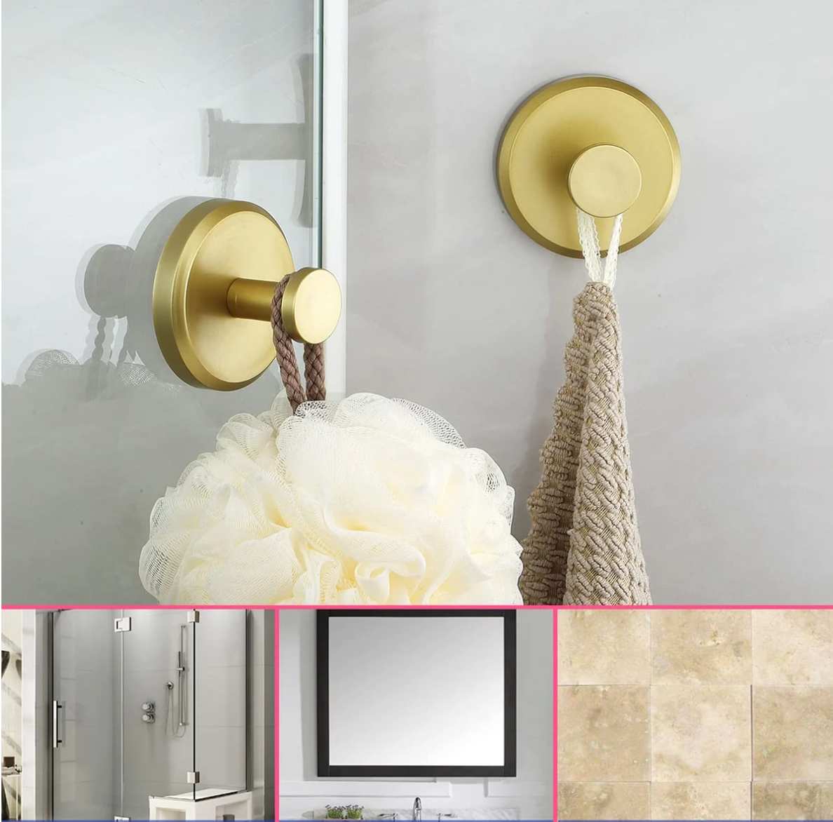 Bathroom Hook Set for Wall Mounting