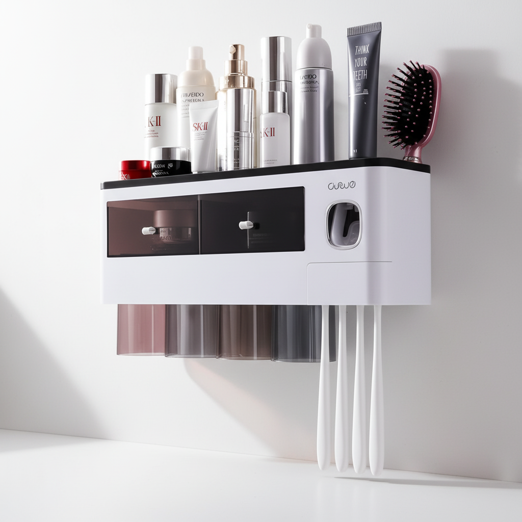 Toothbrush Organizer for Wall Mounting - HygiaHolder