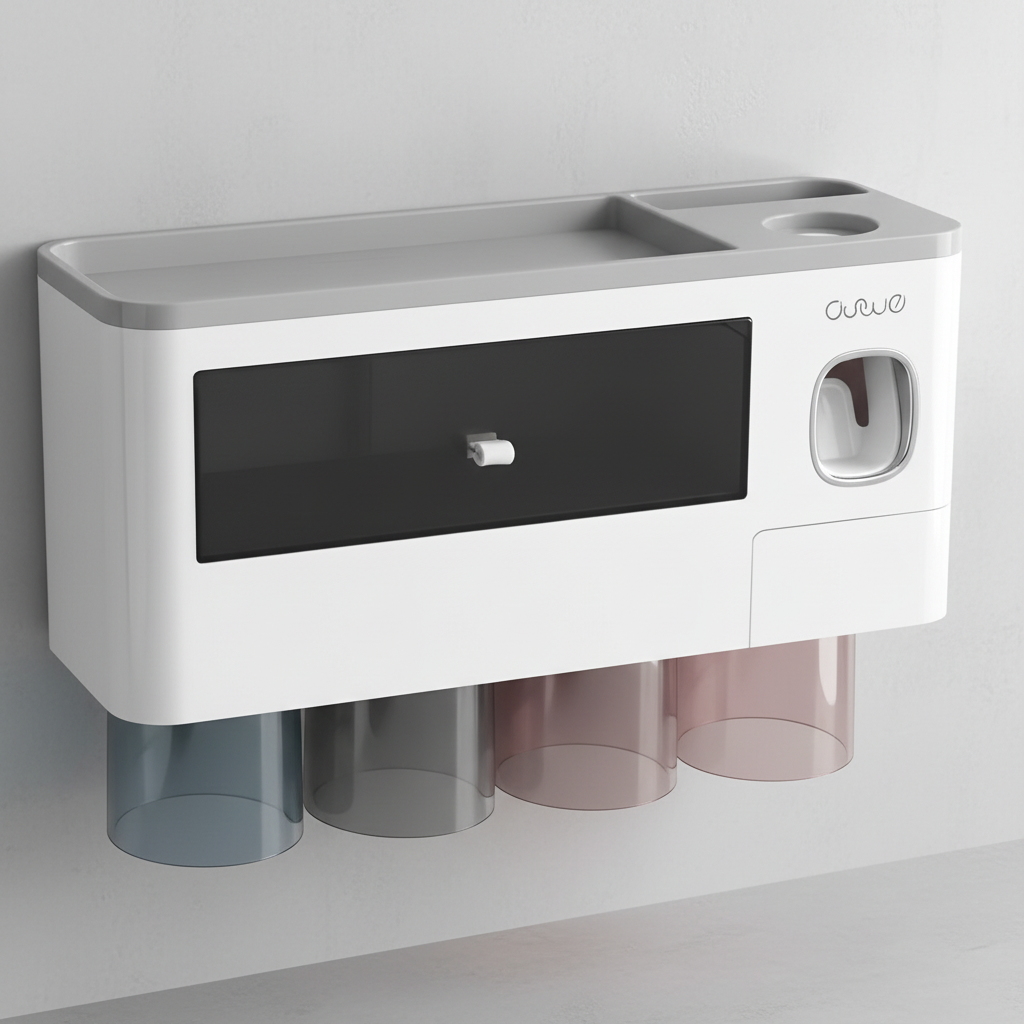 Toothbrush Organizer for Wall Mounting - HygiaHolder