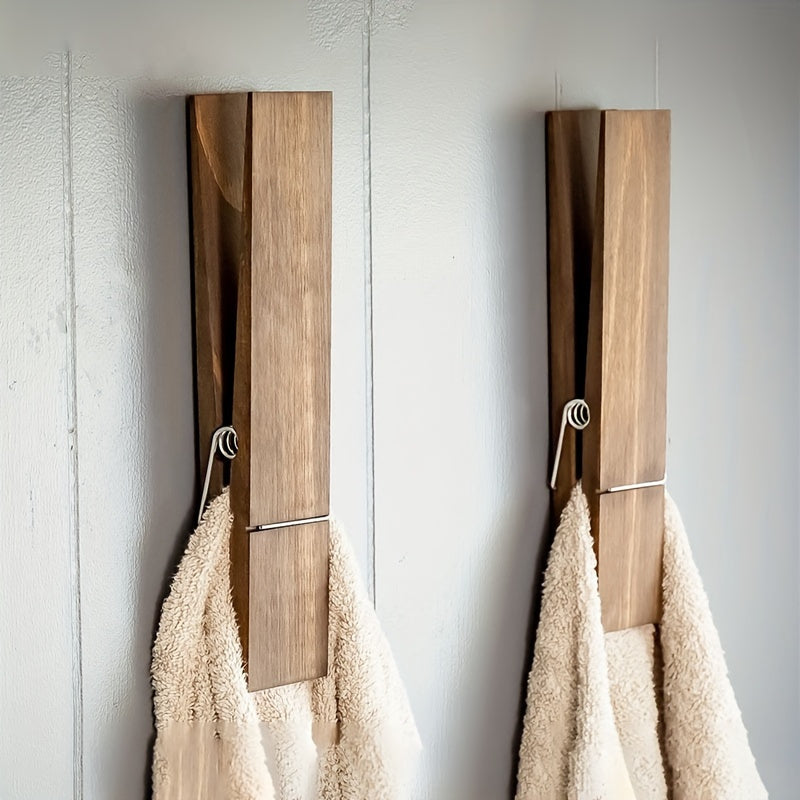Wooden Towel Holder for Wall Mounting