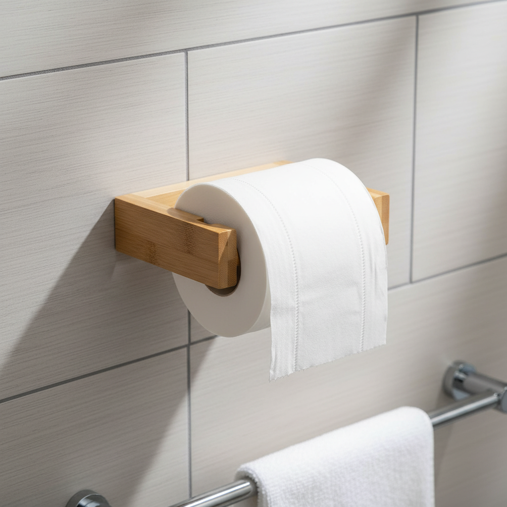 Bamboo Wall Holder - Mounted Storage Solution