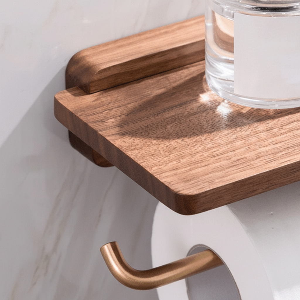 Wooden Wall Shelf - Space-saving Holder for Home Decor
