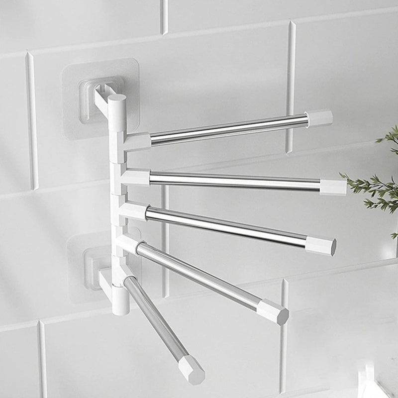 Swivel Towel Rack for Wall Mounting - Bathroom Organizer