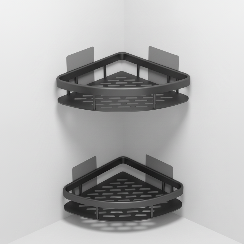 Plastic Corner Shelf for Wall Mounting