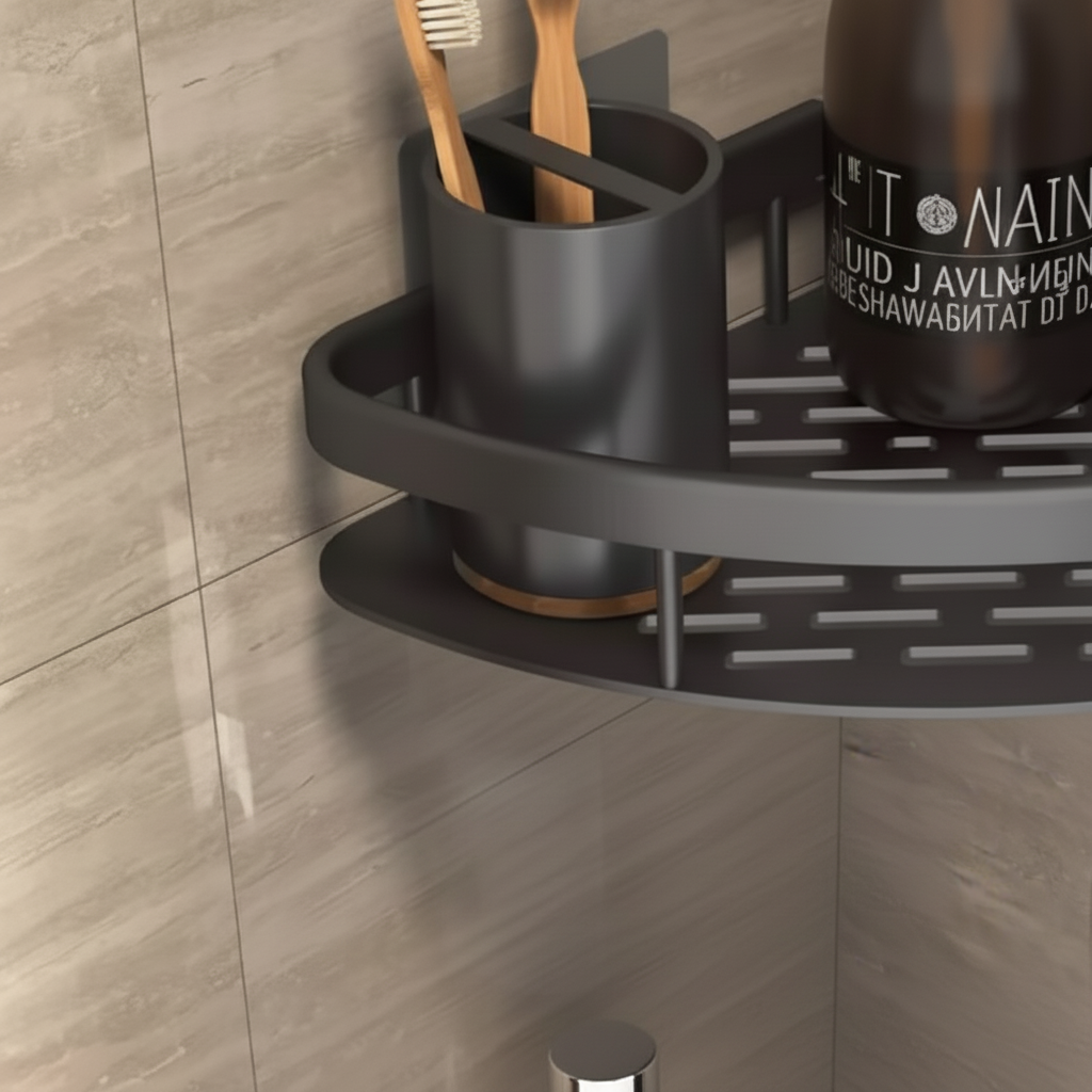 Plastic Corner Shelf for Wall Mounting