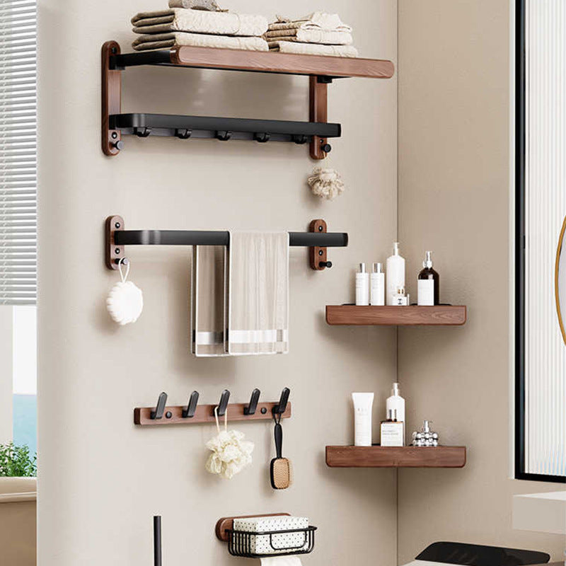 Wooden Towel Rack for Wall Installation