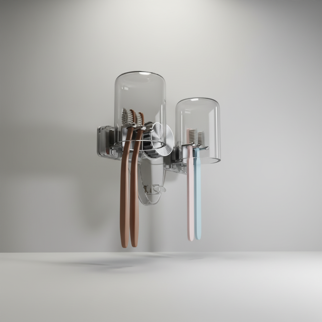 Toothbrush Holder Shelf for Wall - PET Material