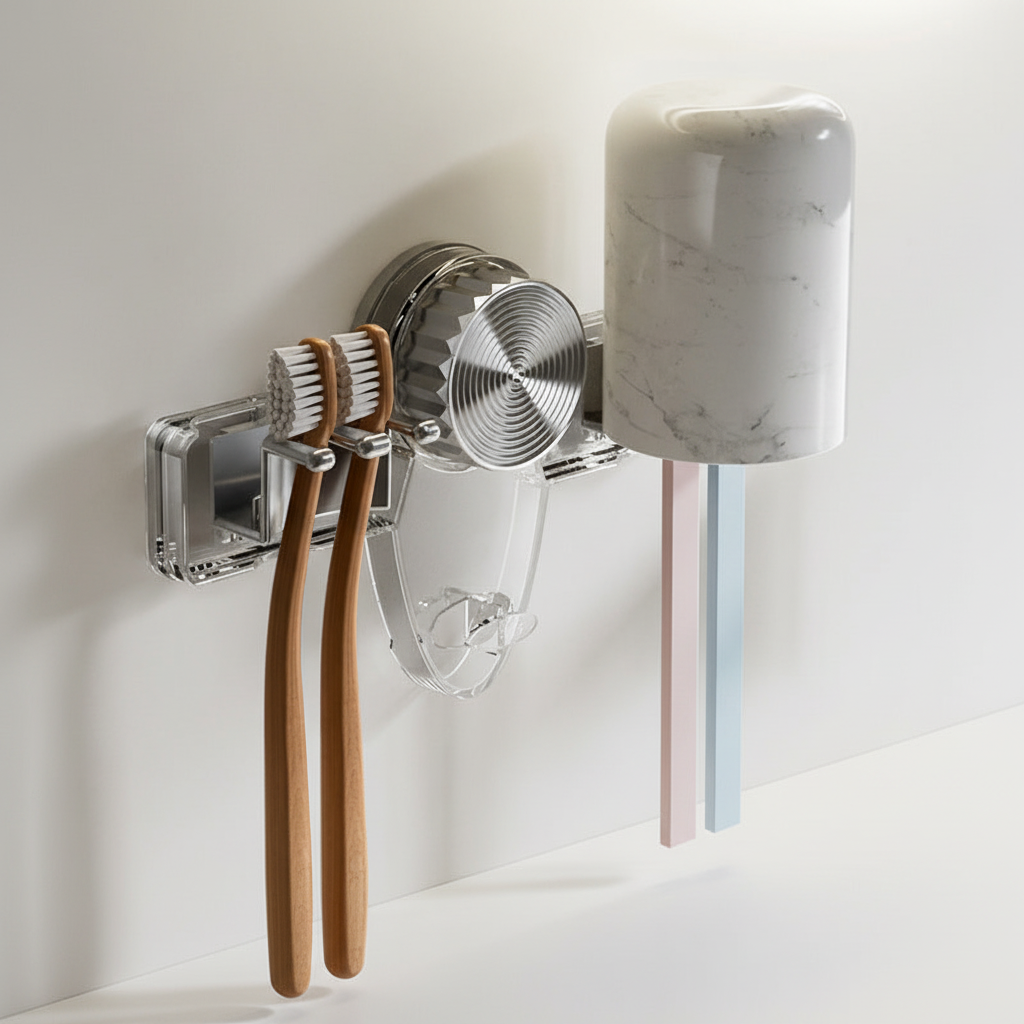 Toothbrush Holder Shelf for Wall - PET Material