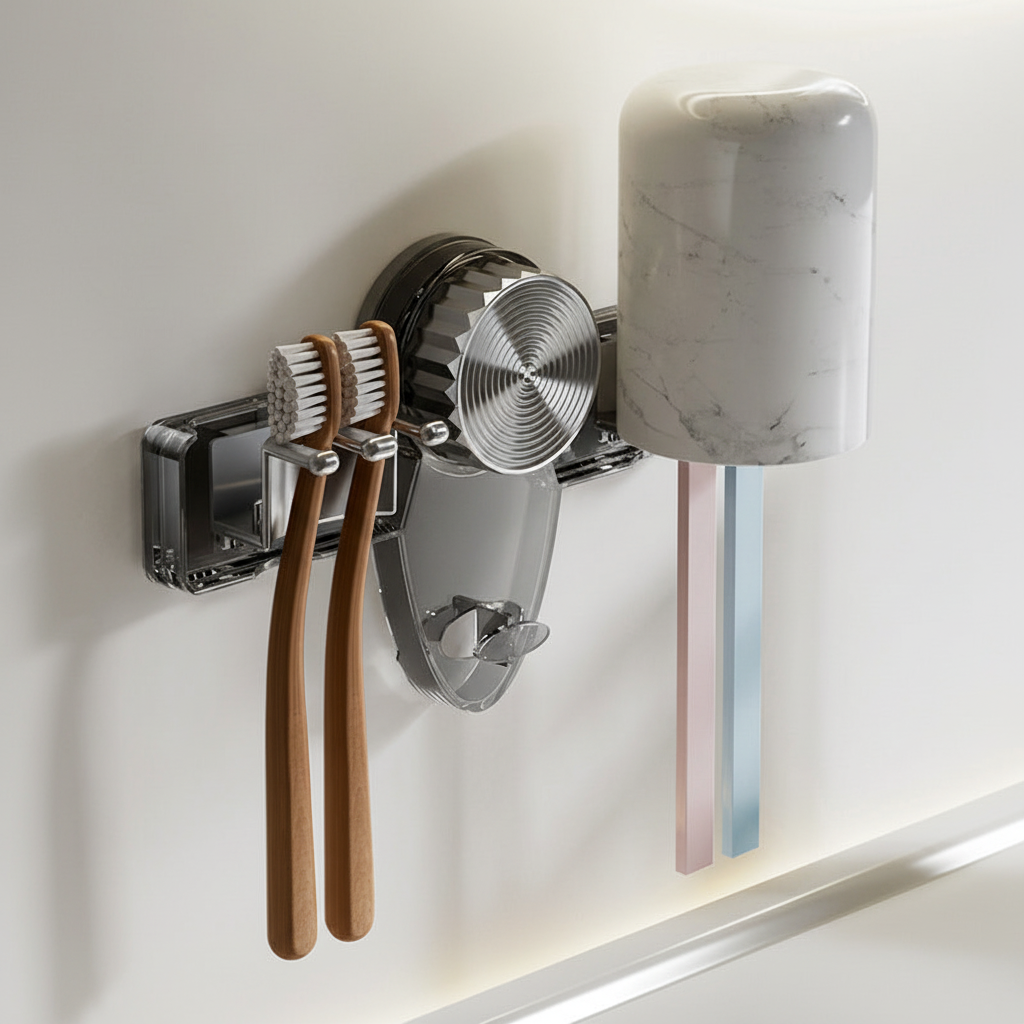 Toothbrush Holder Shelf for Wall - PET Material