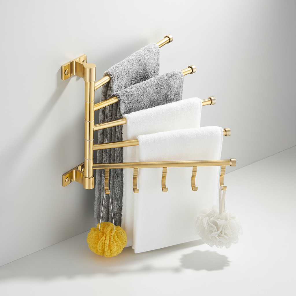 Towel Lattice - Triple Arm Design for Wall Mounting