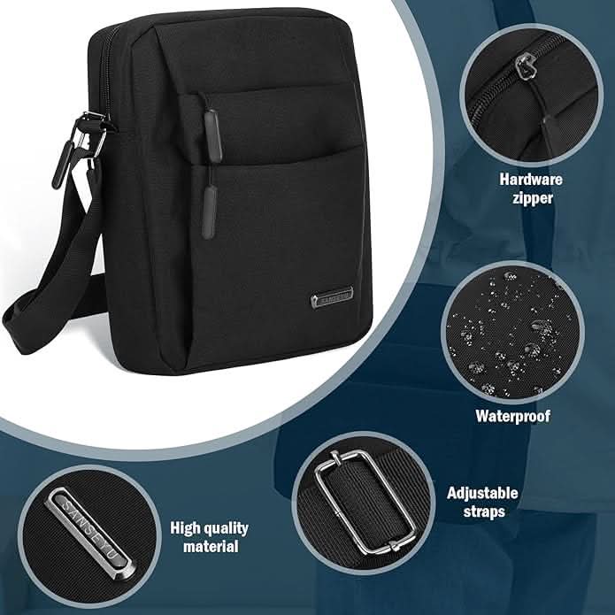 AquaGuard - Versatile Waterproof Crossbody Bag with Security Features